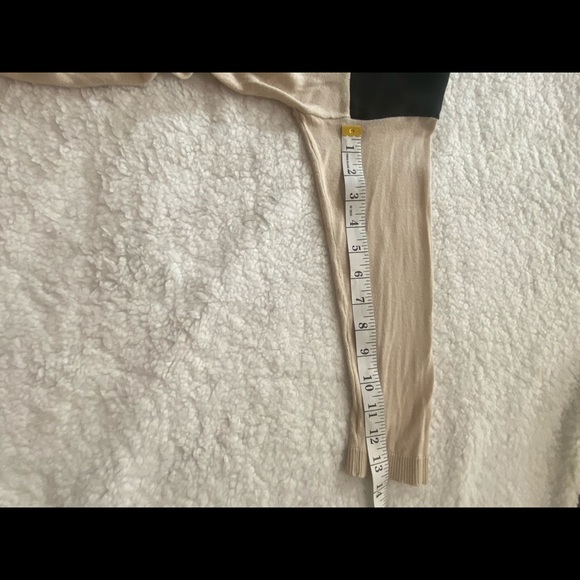 The Limited Open Front Sweater Size XS Black & Beige Color Block Casual Career - Picture 6 of 7